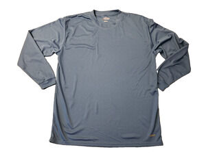 Russell Athletic Mens L Blue Dri-Power Long Sleeve Performance Shirt Althletic